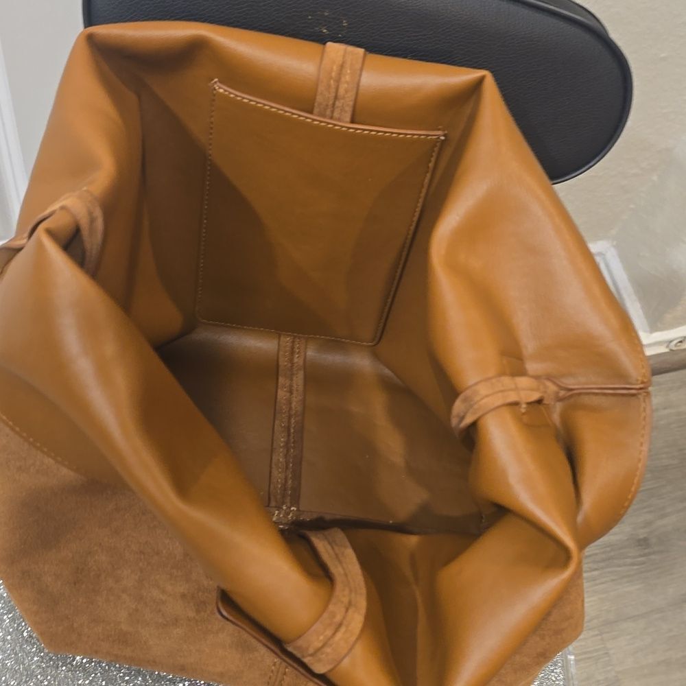 Steve Madden BFlorrence Suede Hobo Bag- Tan - Picture 10 of 11
